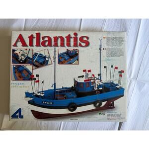 Artesania Latina ATLANTIS FISHING BOAT Complete in Box Wooden Model 2002 Hobby